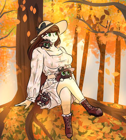 Full body w/ background